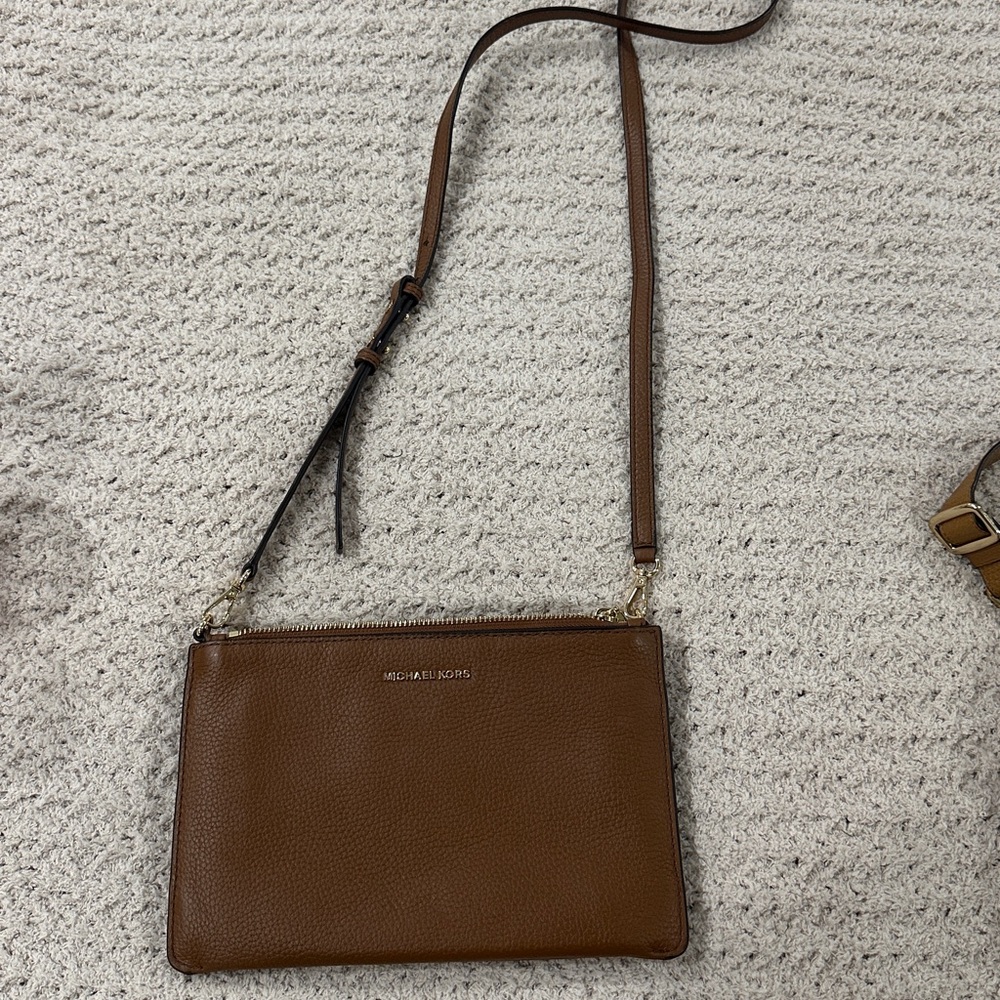 Michael Kors Tan Leather Shoulder Bag